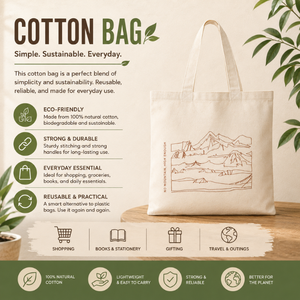 Cotton Tote Shopping <b>Bag</b> with Rope Handles | Reusable Grocery Carry <b>Bag</b> Eco Friendly Daily Use Wholesale Export Supply Retailers - Product Image 6