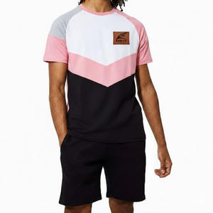 Ensemble décontracté d'été pour hommes en coton et élasthanne, style urbain, t-shirt court, grandes tailles, vente en gros, nouvelle arrivée - Product Image 3