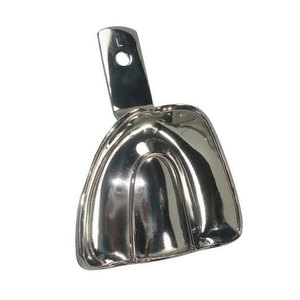 Premium Quality Manual Dental Impression Tray German Stainless Steel Reusable Perforation-Free Orthodontic Design Ergonomic Grip - Product Image 2