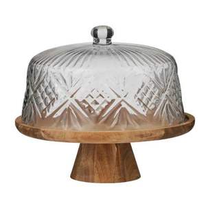Premium Quality Wooden <b>Cake</b> Dome With Elegant Design For Serving <b>Cakes</b> Pastries And Bakery Display At Home - Product Image 1