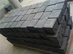 Cubes de granit noir taillés à la machine pour des allées de jardin élégantes, des surfaces de voies d'accès, des pavés de cour, l'architecture paysagère - Product Image 3
