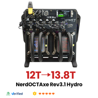 NerdOCTaxe Rev3.1 Hydro 13.8TH/s 230W Bitcoin Solo Miner SHA-256 WiFi ASIC Miner