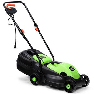 Tagliaerba Elettrico a Benzina 230V da 13 Pollici, Capacità di Raccolta Erba 8 Galloni, 3 Regolazioni Altezza, 15.5 Libbre, Leggero, a Spinta - Product Image 1