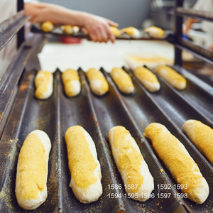 Bandeja para Baguettes ATLAS STAR de 4 Filas, de Aleación de Aluminio, 600x400, con Revestimiento de PTFE, para Hornear Pan Francés, Apta para Horno/Tostadora, Color Negro - Product Image 6