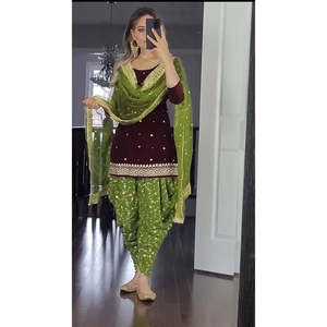 ชุดปาร์ตี้ดีไซเนอร์ใหม่ดูดี UC-1090 doti salwar และ dupatta - Product Image 2
