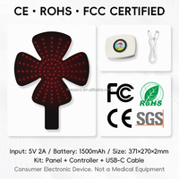 Panel Terapi Cahaya Merah Tua 650nm 128 LED OEM 2026 Baru, Portabel untuk Perawatan Kulit Kepala Sehari-hari, Cocok untuk Penggunaan di Rumah, Kantor, dan Perjalanan