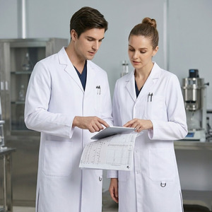 Bata de Laboratorio Médica Unisex de Poliéster y Algodón – Uniforme Completo para Hospital, Clínica y Laboratorio - Product Image 2