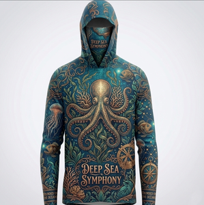 Chemises de pêche en polyester de haute qualité UPF50+, séchage rapide, à capuche, respirantes, protection solaire, 100% polyester - Product Image 2