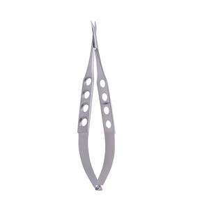 Manual 5.5-inch Stainless Steel Micro Scissors Curved Sharp Blade Class II Medical Device for Neuro Procedures By <b>Blush</b> Surgical - Product Image 2