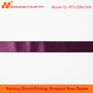 6mm Deep Plum Single Face Satin Ribbon Customizable Wholesale 350 Meter Roll for Wine Packaging Gourmet Gifts Luxury <b>Bows</b> Bulk - Product Image 6