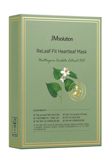 Mascarilla JMSOLUTION RELEAF FIT HEARTLEAF |   35ML*10EA |   Cuidado hidratante y elástico, calmante para pieles sensibles |   Alantoína |   K-beauty - Product Image 3