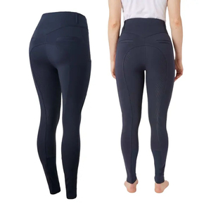 Custom Women Mid Waist Drawstring Closure Lightweight Breathable Riding Breeches Stretch Fabric Comfortable Stylish Horse Riding - Product Image 2