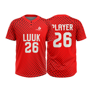 Camiseta de Béisbol LUUK Personalizada, Antibacteriana, 100% Poliéster, Manga Corta, Transpirable, de Secado Rápido, que Absorbe la Humedad - Product Image 1