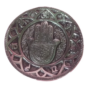 Difusor redondo de aluminio para aromaterapia, quemador de incienso para decoración del hogar y soporte para palo, recogedor de cenizas para invitados - Product Image 5