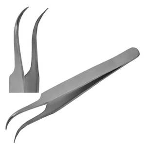 Pinzas para extensión de pestañas de volumen, herramienta de acero inoxidable para recoger pestañas, para técnicos de pestañas, salones de belleza y estudios de maquillaje. - Product Image 2