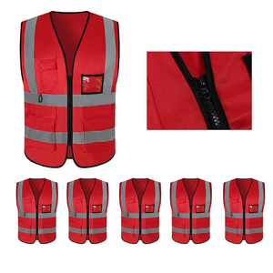 Chaleco de Seguridad Industrial de Alta Visibilidad con Diseño Multibolsillos, Características Reflectantes, Material de Poliéster, Opciones Personalizables - Product Image 1