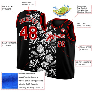 Maillots de basket-ball personnalisés pour hommes avec logo – Conception sur mesure, vente en gros, imprimés, respirants, grandes tailles, 100 % polyester, séchage rapide - Product Image 2