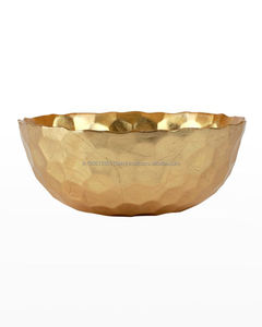 Bol à salade et à fruits décoratif élégant en aluminium Bol à fruits de style coréen Bol de service à mélanger en métal par l'artisanat indien - Product Image 6