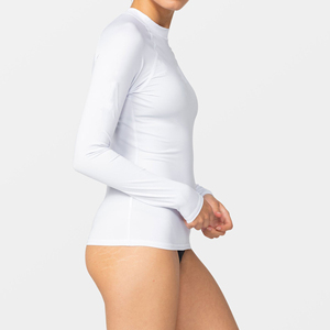Haut de maillot de bain Rash Guard à manches longues pour femme, vente en gros - Product Image 2