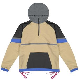 Men's <b>Light</b> Gray Hooded <b>Waterproof</b> Windbreaker <b>Jacket</b> Casual Winter Wear Regular Fit Nylon/Cotton Shell Zipper Closure - Product Image 1