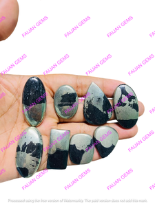 Precio al por mayor, Lote de cabujones sueltos de cuarzo Apache Gold natural de calidad AAA+, piedras de cuarzo curativas de todas las formas para la fabricación de joyas - Product Image 3