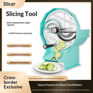 Commercial Manual Stainless Steel Silver Small <b>Vegetable</b> Fruit Slicer Chopper Smart High Efficiency Easy to Clean Sustainable - Product Image 4