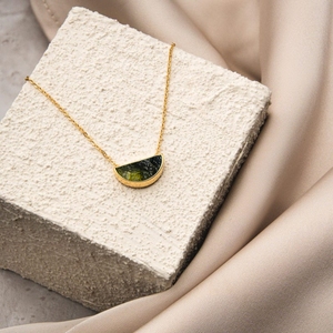 Authentic 925 Sterling Silver Handmade Moldavite Pendant Beautiful Design Green Natural Gemstone Color Change Gift for Her - Product Image 6
