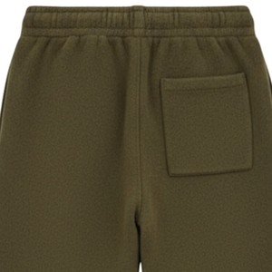 Pantalon de jogging en maille kaki décontracté, taille élastique, vêtement de détente, pantalon en maille douce, coupe décontractée pour hommes et femmes - Product Image 4