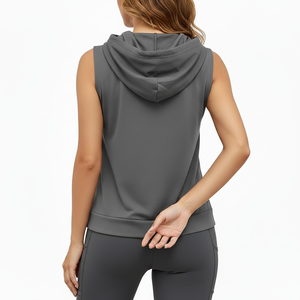Camiseta sin mangas profesional personalizada para mujer, de poliéster y spandex, transpirable, de secado rápido, para primavera y verano. - Product Image 5