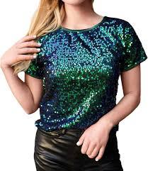 Urban Fashion High Street Wear Comfortable Lady Tee Stylish Womens Printed T Shirt Glitter Logo Sparkle Design Short Sleeve - Product Image 3
