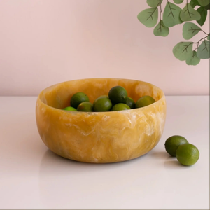 Bol à salade et à fruits en résine polie, design classique, écologique, pour la décoration de la maison et le camping - Product Image 5