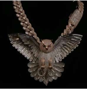 Collar con Colgante de Cabra de Plata de Ley 925 de Calidad de Exportación, Joyería con Moissanita Certificada IGI, Disponible a un Precio Competitivo - Product Image 4