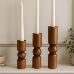 Handmade wooden crafted set of 3 candle holder <b>tea</b> <b>light</b> top seller premium design - durable - Product Image 1