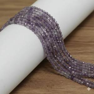 Venta al por Mayor de Cuentas Sueltas de Amatista Natural de 2mm, Microfacetadas, de la Mejor Calidad, para la Fabricación de Joyería DIY, Collares, Pulseras y Pendientes - Product Image 1