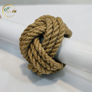 Porte-serviettes en jute fait main pour table à manger – Organisateur de serviettes en fibres naturelles écologiques pour la maison, la cuisine, vente en gros - Product Image 2