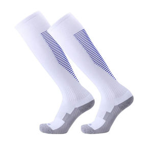 Custom Logo Men's Slim Fit <b>Socks</b> Breathable Men High Football <b>Socks</b> Sports <b>Socks</b> Non-Slip Towel Bottom White <b>Black</b> Polyester - Product Image 6