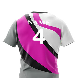 Uniforme de Rugby de Manga Corta Hecho a Medida, Gran Cantidad, Superventas, Color Sólido, Alta Calidad, Unisex, Secado Rápido, Transpirable, Ropa de Equipo - Product Image 6
