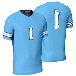 Tela 100% poliéster de alta calidad y secado rápido para ropa deportiva, transpirable, ligera y suave, jersey de lacrosse unisex. - Product Image 1