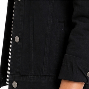 Chaqueta de Mezclilla Lavada para Mujer, Estilo Otoñal, Premium, Elegante, de Algodón Resistente y Cómodo, Diseño Clásico Personalizado - Product Image 6