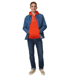 Sweat à capuche unisexe personnalisé imprimé, 100 % coton de haute qualité, brodé et teint uni pour hommes, motif uni, thermique, hiver - Product Image 2