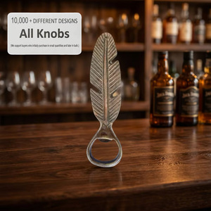Abridor de Botellas de Madera y Latón con Diseño de Pluma, Vintage, Ecológico y de Lujo, para Cerveza, Accesorio de Bar, Reutilizable - Product Image 3