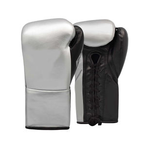 Nuevos Guantes de Boxeo de Piel Sintética para Adultos en Color Negro y Rojo Estilo Tailandés para Entrenamiento de Artes Marciales 10oz Guantes de MMA con Logotipo OEM - Product Image 5