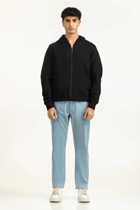 Sweat-shirt à capuche zippé pour homme, en molleton doux couleur anthracite, avec poches avant, confortable, décontracté, chaud, idéal pour l'hiver. - Product Image 5