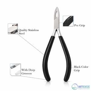 Alicates de cierre de anillas de acero inoxidable con mango de agarre negro ODM - Product Image 2