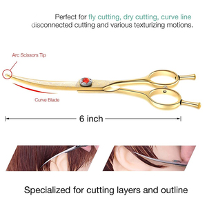 New Arrival Customized Top Design Good Quality <b>Scissors</b> 6 Inch Barber Salon Hair Cutting <b>Scissor</b> Wholesale High Quality <b>Scissors</b> - Product Image 3