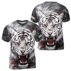 เสื้อยืดลำลองพิมพ์ลายแบบซับลิเมชั่นสำหรับผู้ชาย ทรงเข้ารูป ผลิตจากโพลีเอสเตอร์ 100% น้ำหนักเบา แห้งเร็ว ปรับแต่งได้ตามต้องการ - Product Image 6