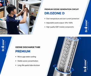 Generador de Ozono 50g/h Dr.Ozone D50S, Sistema de Tratamiento de Aire y Agua para Purificación y Esterilización - Product Image 6