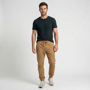 Pantalones Deportivos Extra Grandes para Hombre, Ligeros, de Tela de Lana, con Entrepierna Caída, para Invierno - Product Image 1