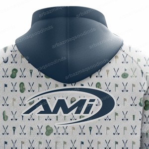 Sweat-shirt à capuche de golf pour homme à séchage rapide, épais, avec fermeture éclair et impression par sublimation, pull-over pour femme, sweat-shirt à capuche pour homme - Product Image 3