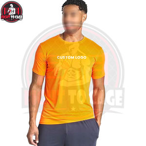 T-shirts à manches courtes pour hommes, entièrement personnalisés, nouvelle collection, col rond, tenue de sport décontractée, vêtements de fitness, différentes couleurs. - Product Image 3